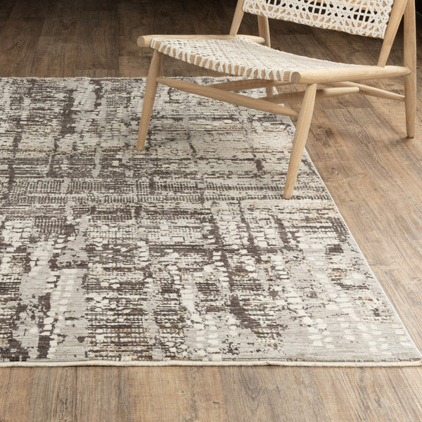 Oriental Weavers Branigan Polyester High Low Pile Runner Rug Neutral Ivory Brown Organic Modern BBRG01076230ST