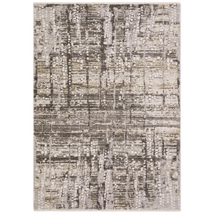 Oriental Weavers Branigan Polyester High Low Pile Runner Rug Neutral Ivory Brown Organic Modern BBRG01076230ST