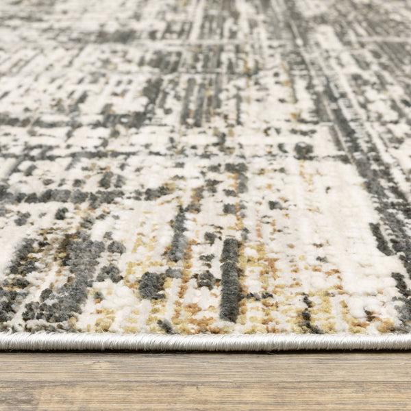 Oriental Weavers Branigan Polyester High Low Pile Runner Rug Neutral Ivory Brown Organic Modern BBRG01076230ST