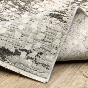 Oriental Weavers Branigan Polyester High Low Pile Runner Rug Neutral Ivory Brown Organic Modern BBRG01076230ST