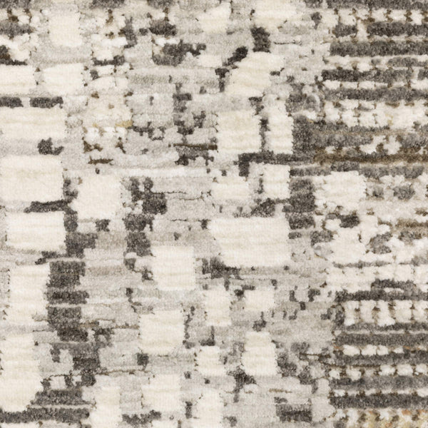 Oriental Weavers Branigan Polyester High Low Pile Runner Rug Neutral Ivory Brown Organic Modern BBRG01076230ST