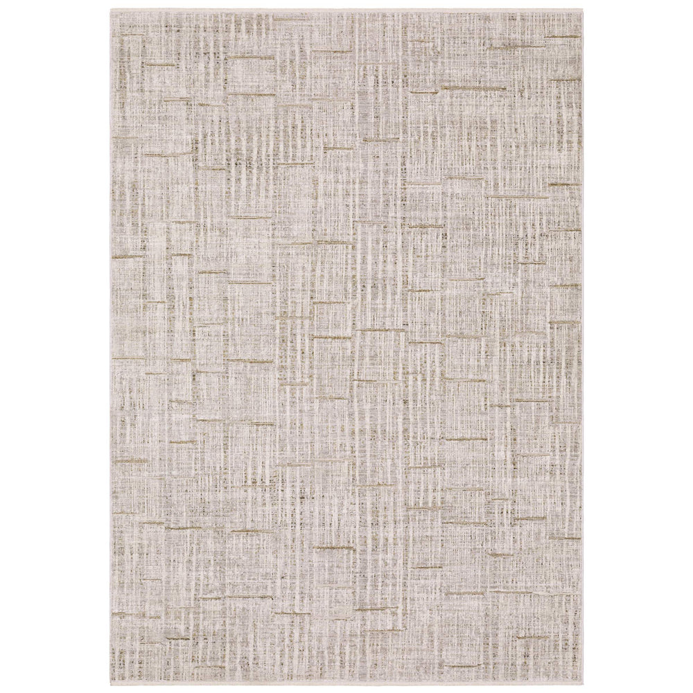 Oriental Weavers Branigan Japandi Inspired Polyester Runner Rug Soft High Low Pile Neutral Tones BBRG02076230ST