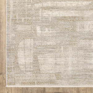 Oriental Weavers Branigan Polyester Runner Rug with Metallic Gold Accents and Geometric High Low Pile BBRG04076230ST