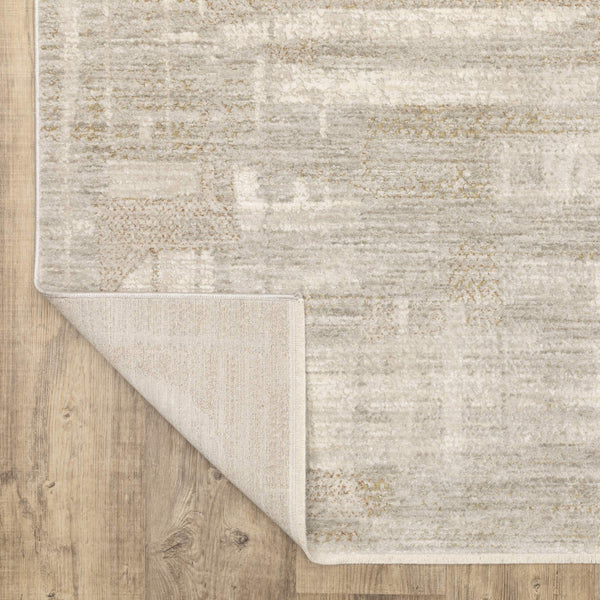 Oriental Weavers Branigan Polyester Runner Rug with Metallic Gold Accents and Geometric High Low Pile BBRG04076230ST