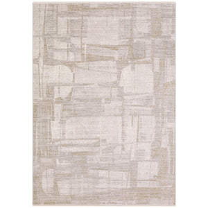 Oriental Weavers Branigan Polyester Runner Rug with Metallic Gold Accents and Geometric High Low Pile BBRG04076230ST