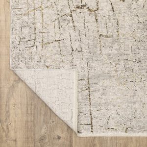 Oriental Weavers Branigan Organic Modern Polyester Area Rug with Stone Crackle Texture and High Low Pile Design 7'10" x 10' BBRG05240305ST