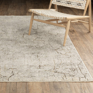 Oriental Weavers Branigan Organic Modern Polyester Area Rug with Stone Crackle Texture and High Low Pile Design 7'10" x 10' BBRG05240305ST