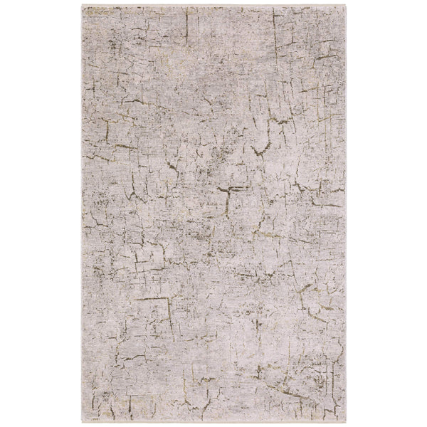 Oriental Weavers Branigan Organic Modern Polyester Area Rug with Stone Crackle Texture and High Low Pile Design 7'10" x 10' BBRG05240305ST