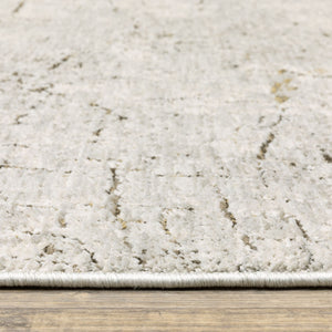 Oriental Weavers Branigan Polyester High Low Pile Runner Rug with Stone Crackle Pattern in Warm Neutrals BBRG05076230ST
