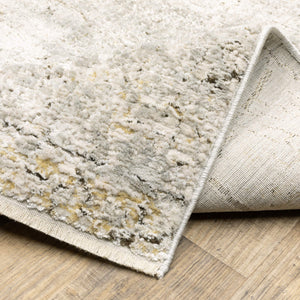 Oriental Weavers Branigan Polyester High Low Pile Runner Rug with Stone Crackle Pattern in Warm Neutrals BBRG05076230ST