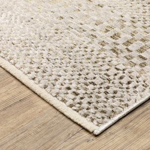 Oriental Weavers Branigan Polyester High Low Pile Runner Rug Warm Ivory Gold Transitional Accent BBRG06076230ST