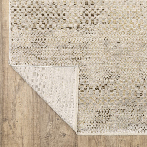 Oriental Weavers Branigan Polyester High Low Pile Runner Rug Warm Ivory Gold Transitional Accent BBRG06076230ST