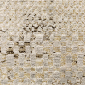 Oriental Weavers Branigan Polyester High Low Pile Runner Rug Warm Ivory Gold Transitional Accent BBRG06076230ST