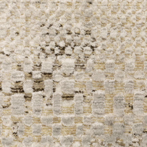 Oriental Weavers Branigan Polyester High Low Pile Runner Rug Warm Ivory Gold Transitional Accent BBRG06076230ST