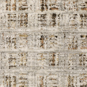 Oriental Weavers Branigan Geometric Block Grid Polyester Rug with High Low Pile for Modern Living Spaces 9'10" x 12'10" BBRG07300391ST