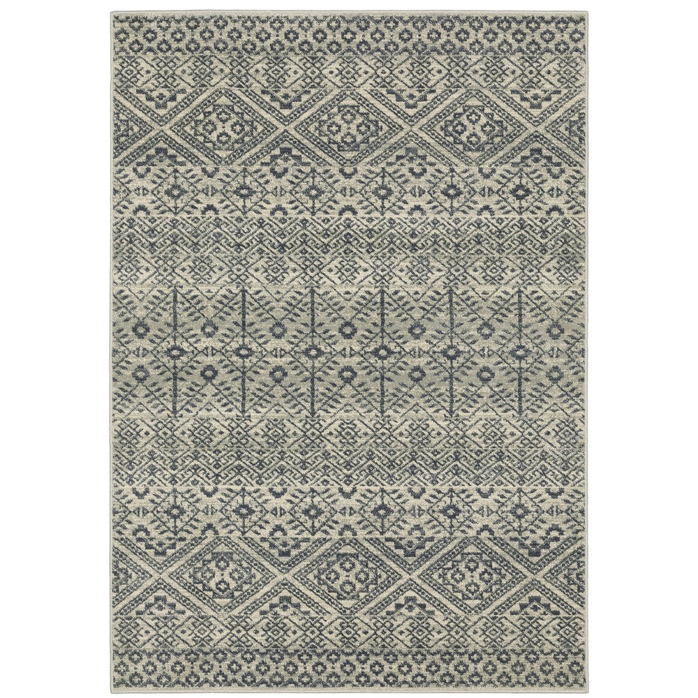 Oriental Weavers Branson Indoor Area Rug – Luxurious Multi-colored Design With Soft Texture For Stylish Home Decor Blue,Beige Polypropylene Bbr02a100165st