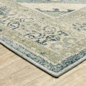 Oriental Weavers Branson Indoor Area Rug - Power-loomed Textured Polypropylene In Modern Persian Design And Colors Blue,Grey Polypropylene Bbr03q160220st