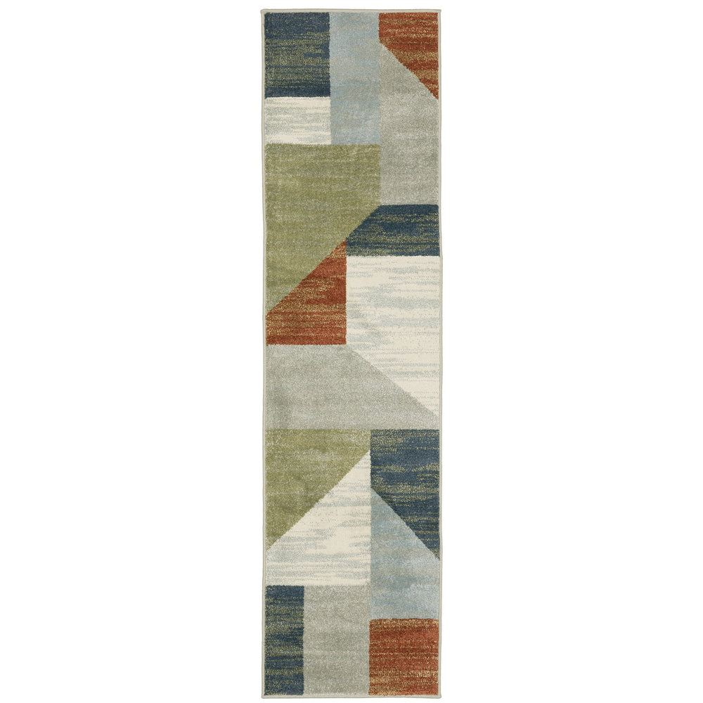Oriental Weavers Branson Indoor Area Rug - Stylish Tri-colored Design With Soft Texture For Modern And Traditional Spaces Grey,Multi Polypropylene Bbr11a058220st