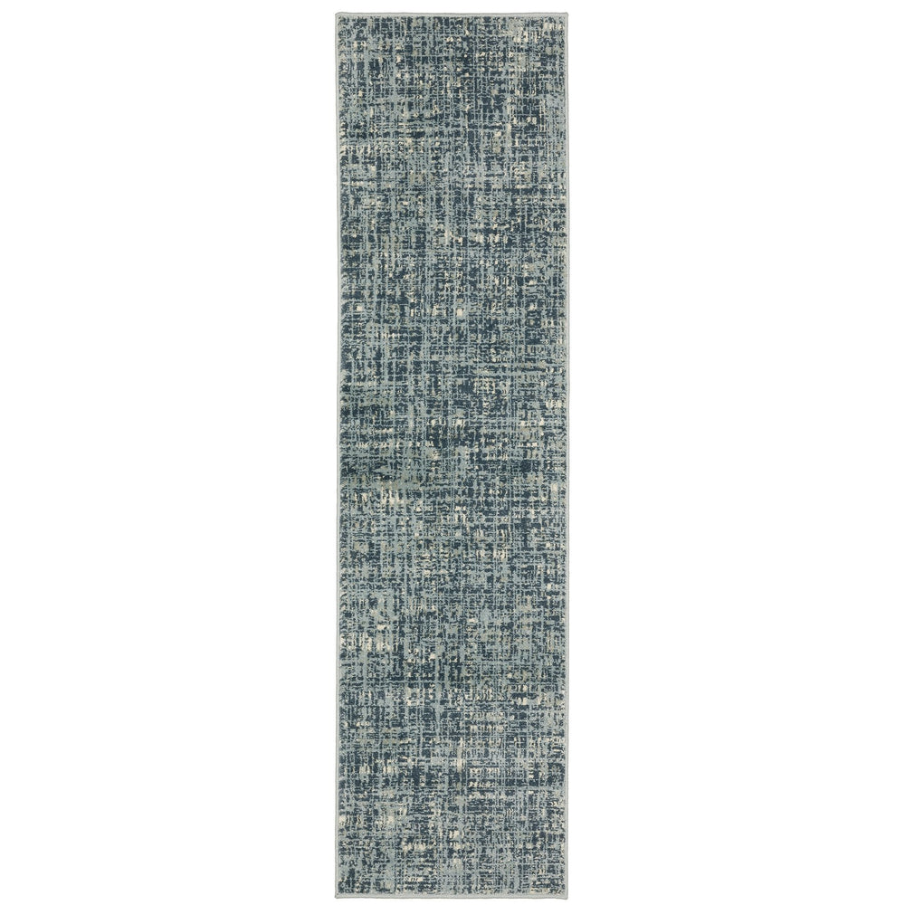 Oriental Weavers Branson Indoor Area Rug - Textured Multi-colored Design In Deep Navy And Cool Soft Blue Tones Blue,Grey Polypropylene Bbr13a058220st