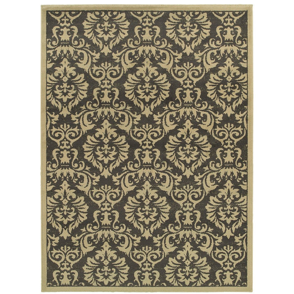 Oriental Weavers Brentwood Indoor Area Rug - Elegant Neutral Hues For Sophisticated Home Decor And Style Charcoal,Beige Polypropylene B530k9300390st