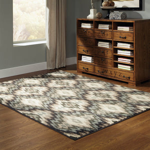 Oriental Weavers Brentwood Elegant Indoor Area Rug Collection - Sophisticated Neutral Hues For Timeless Decor Ivory,Blue Polypropylene B531k9300390st