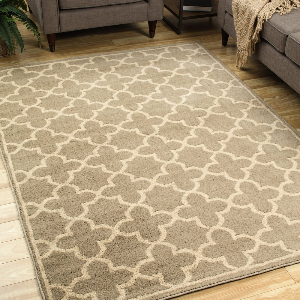 Oriental Weavers Brentwood Indoor Area Rug Collection - Elegant Neutral Hues For Sophisticated Home Décor Style Tan,Beige Polypropylene B091d9300390st