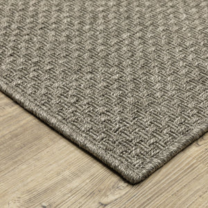 Oriental Weavers Caicos Indoor/Outdoor Area Rug - Stylish Performance Design With Easy Care And High Traffic Durability Grey,Light Grey Polypropylene Cca01n300390st