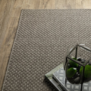 Oriental Weavers Caicos Indoor/Outdoor Area Rug - Stylish Performance Design With Easy Care And High Traffic Durability Grey,Light Grey Polypropylene Cca01n300390st