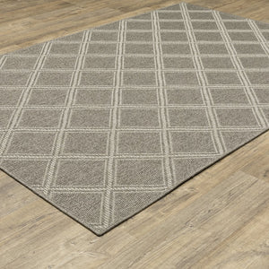 Oriental Weavers Caicos Indoor/Outdoor Area Rug - Sophisticated Design, Easy Care Polypropylene, Perfect For Families Grey,Light Grey Polypropylene Cca02n300390st