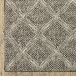 Oriental Weavers Caicos Indoor/Outdoor Area Rug - Sophisticated Design, Easy Care Polypropylene, Perfect For Families Grey,Light Grey Polypropylene Cca02n300390st