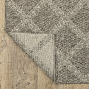 Oriental Weavers Caicos Indoor/Outdoor Area Rug - Sophisticated Design, Easy Care Polypropylene, Perfect For Families Grey,Light Grey Polypropylene Cca02n300390st