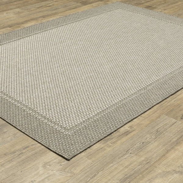 Oriental Weavers Caicos Indoor/Outdoor Area Rug - Sophisticated Design With Easy-care Polypropylene For Any Space Grey,Light Grey Polypropylene Cca03n240305st