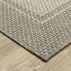 Oriental Weavers Caicos Indoor/Outdoor Area Rug - Sophisticated Design With Easy-care Polypropylene For Any Space Grey,Light Grey Polypropylene Cca03n240305st