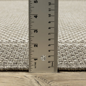 Oriental Weavers Caicos Indoor/Outdoor Area Rug - Sophisticated Design With Easy-care Polypropylene For Any Space Grey,Light Grey Polypropylene Cca03n240305st