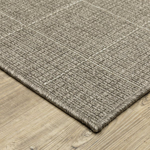 Oriental Weavers Caicos Indoor/Outdoor Area Rug - Stylish Performance Design, Easy Care, Perfect For High Traffic Spaces Grey,Light Grey Polypropylene Cca04b240305st