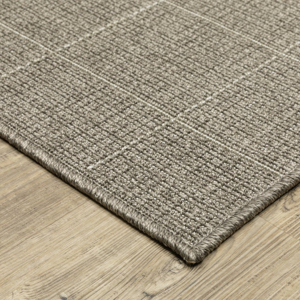 Oriental Weavers Caicos Indoor/Outdoor Area Rug - Stylish Performance Design, Easy Care, Perfect For High Traffic Spaces Grey,Light Grey Polypropylene Cca04b240305st
