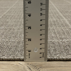 Oriental Weavers Caicos Indoor/Outdoor Area Rug - Stylish Performance Design, Easy Care, Perfect For High Traffic Spaces Grey,Light Grey Polypropylene Cca04b240305st