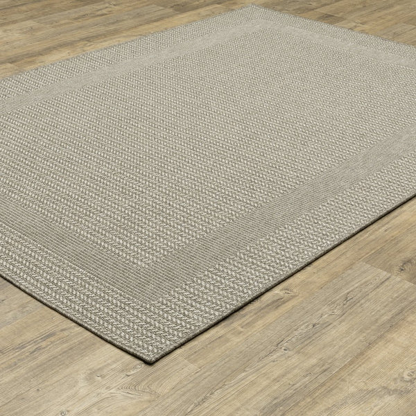 Oriental Weavers Caicos Indoor/Outdoor Area Rug - Stylish, Easy-clean Design For High Traffic Spaces And Families Grey,Light Grey Polypropylene Cca05a240305st