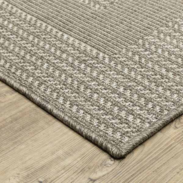 Oriental Weavers Caicos Indoor/Outdoor Area Rug - Stylish, Easy-clean Design For High Traffic Spaces And Families Grey,Light Grey Polypropylene Cca05a240305st