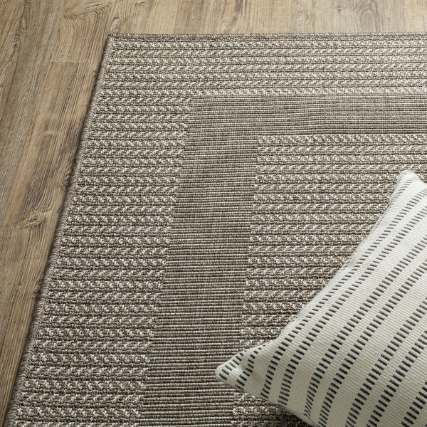 Oriental Weavers Caicos Indoor/Outdoor Area Rug - Stylish, Easy-clean Design For High Traffic Spaces And Families Grey,Light Grey Polypropylene Cca05a240305st