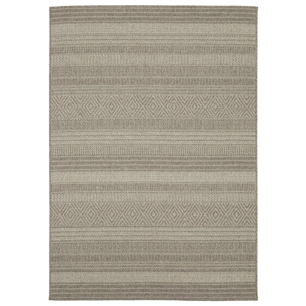 Oriental Weavers Caicos Indoor/Outdoor Area Rug - Elegant Performance Rug For High Traffic Spaces, Easy Care Design Grey,Light Grey Polypropylene Cca06a200280st