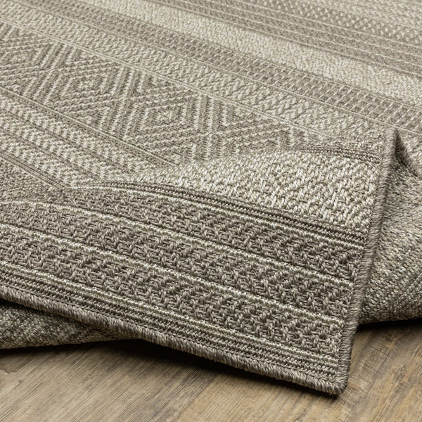 Oriental Weavers Caicos Indoor/Outdoor Area Rug - Elegant Performance Rug For High Traffic Spaces, Easy Care Design Grey,Light Grey Polypropylene Cca06a200280st