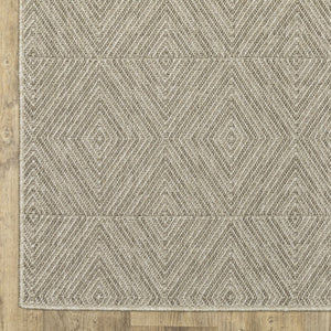 Oriental Weavers Caicos Indoor/Outdoor Area Rug - Stylish, Easy-care, Spill-resistant Design For High Traffic Spaces Grey,Light Grey Polypropylene Cca08a100152st