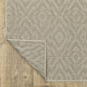 Oriental Weavers Caicos Indoor/Outdoor Area Rug - Stylish, Easy-care, Spill-resistant Design For High Traffic Spaces Grey,Light Grey Polypropylene Cca08a100152st
