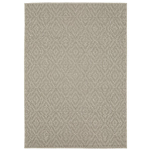 Oriental Weavers Caicos Indoor/Outdoor Area Rug - Stylish, Easy-care, Spill-resistant Design For High Traffic Spaces Grey,Light Grey Polypropylene Cca08a100152st