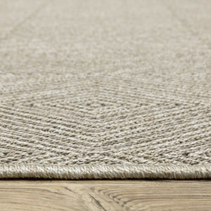 Oriental Weavers Caicos Indoor/Outdoor Area Rug - Stylish, Easy-care, Spill-resistant Design For High Traffic Spaces Grey,Light Grey Polypropylene Cca08a100152st