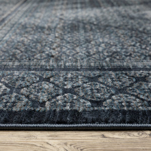 Oriental Weavers Capella Indoor Area Rug - Luxurious Soft Space-dyed Polyester With Modern Geometric Design Blue,Teal Polyester Ccap01068235st