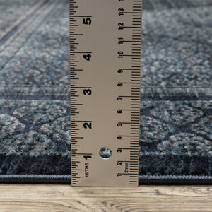 Oriental Weavers Capella Indoor Area Rug - Luxurious Soft Space-dyed Polyester With Modern Geometric Design Blue,Teal Polyester Ccap01068235st