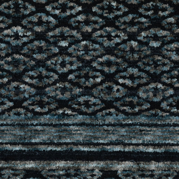 Oriental Weavers Capella Indoor Area Rug - Luxurious Soft Space-dyed Polyester With Modern Geometric Design Blue,Teal Polyester Ccap01068235st