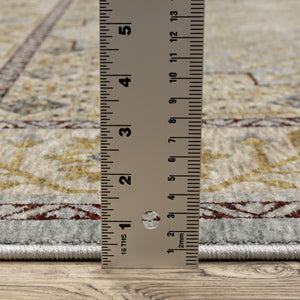 Oriental Weavers Capella Indoor Area Rug – Soft, Multi-level Texture For Modern And Traditional Home Décor Styles Pale Blue,Gold Polyester Ccap02240340st